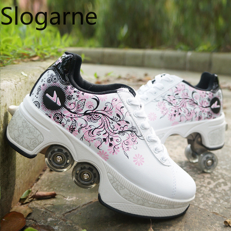 Zapatos de patines de 4 ruedas - Running Shoes reseña y precio